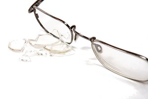 Zerbrochene Brille